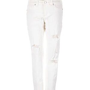 New York & Company White Boyfriend Jeans